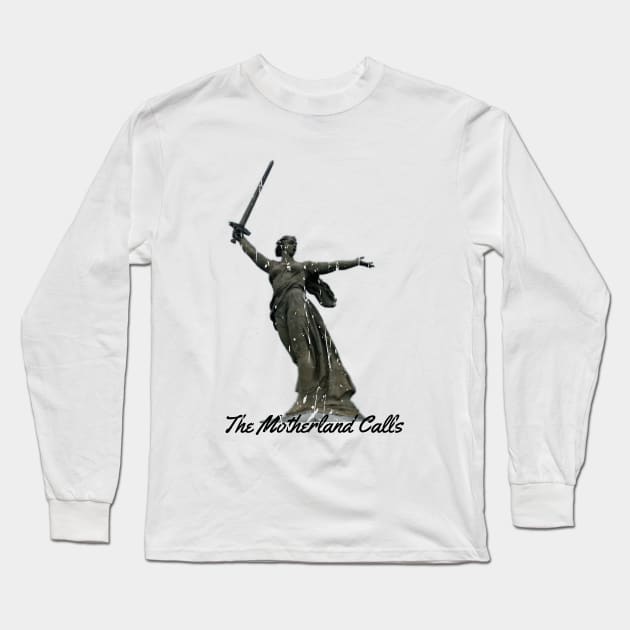 THE BATTLE OF STALINGRAD STATUE Long Sleeve T-Shirt by Cult Classics
